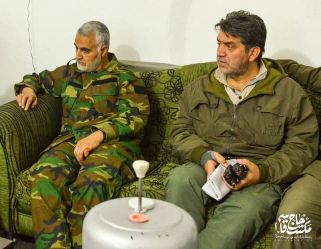 شهید سردار حاج ابوالفضل نیکویی و سردار سلیمانی