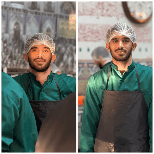 لباس خادمی شهید علیرضا سبزی پور 