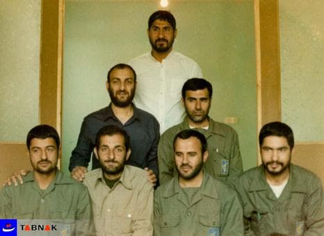 شهید غلامعلی رشید در کنار شهید باکری