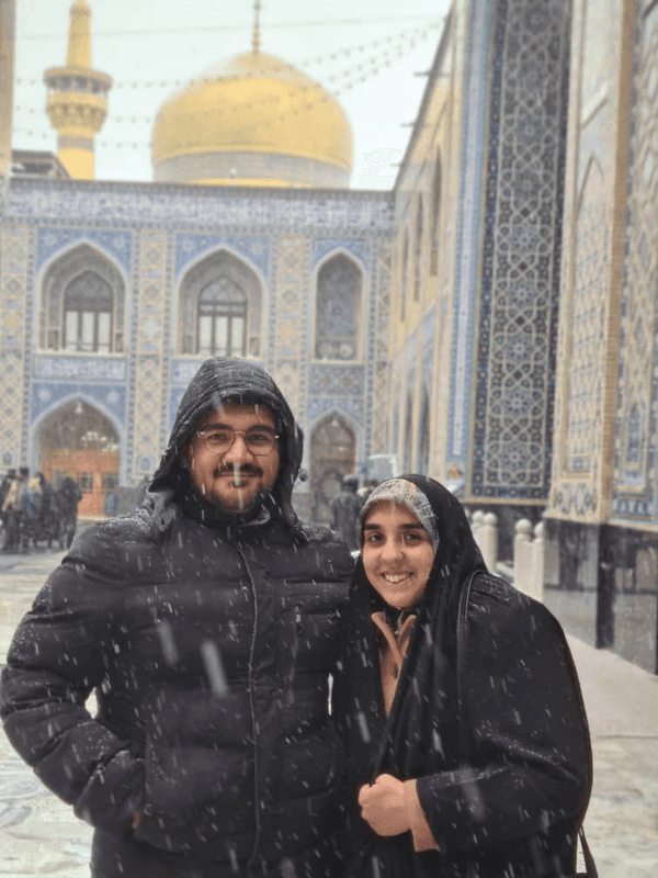 فهیمه‌سادات هاشمی‌تبار در مشهد مقدس